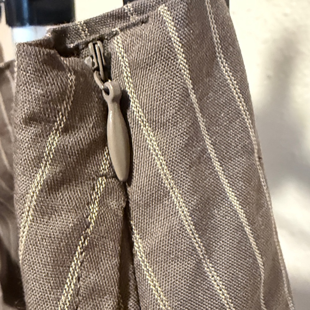 2 pc coordinated SET Brown & Tan pinstripe jacket & skort multiple SIZES AVAIL - Picture 11 of 13